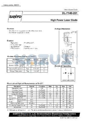 DL-7140-201 datasheet - High Power Laser Diode