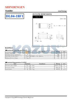 DL04-18F1 datasheet - Trankiller