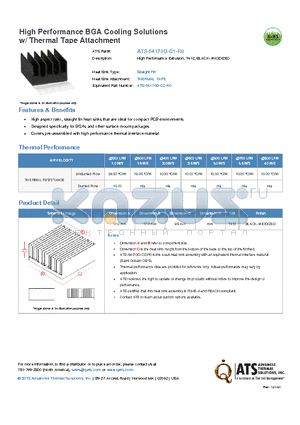 ATS-54170D-C1-R0 datasheet - High Performance Extrusion, T412, BLACK-ANODIZED