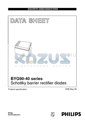BYG90-20 datasheet - Schottky barrier rectifier diodes