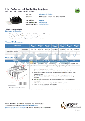 ATS-54210D-C1-R0 datasheet - High Performance Extrusion, T412, BLACK-ANODIZED