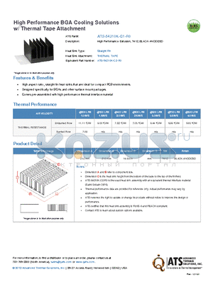 ATS-54210K-C1-R0 datasheet - High Performance Extrusion, T412, BLACK-ANODIZED