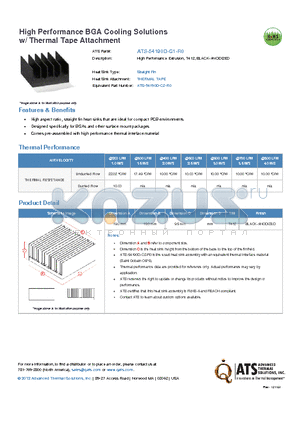 ATS-54190D-C1-R0 datasheet - High Performance Extrusion, T412, BLACK-ANODIZED