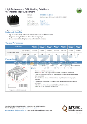 ATS-54190K-C1-R0 datasheet - High Performance Extrusion, T412, BLACK-ANODIZED