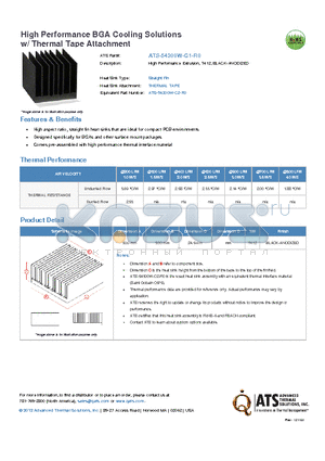 ATS-54300W-C1-R0 datasheet - High Performance Extrusion, T412, BLACK-ANODIZED