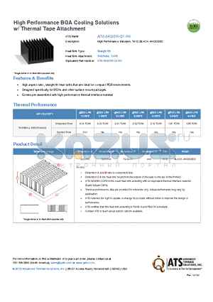 ATS-54325R-C1-R0 datasheet - High Performance Extrusion, T412, BLACK-ANODIZED