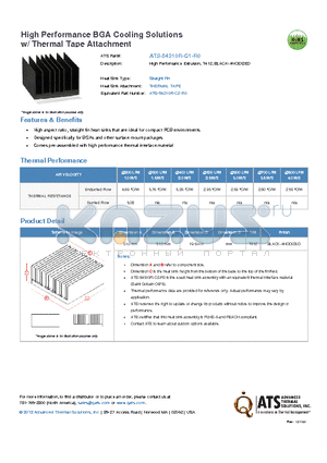 ATS-54310R-C1-R0 datasheet - High Performance Extrusion, T412, BLACK-ANODIZED
