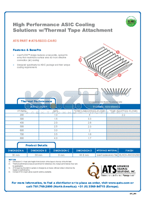 ATS-56000-C4-R0 datasheet - High Performance ASIC Cooling