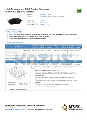 ATS-56005-C1-R0 datasheet - maxiFLOW Heat Sink, T412, BLACK-ANODIZED