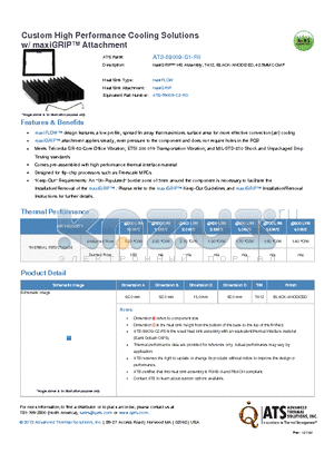ATS-59009-C1-R0 datasheet - maxiGRIP HS Assembly, T412, BLACK-ANODIZED, 42.5MM COMP