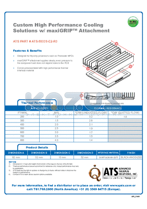 ATS-59009-C2-R0 datasheet - Custom High Performance Cooling