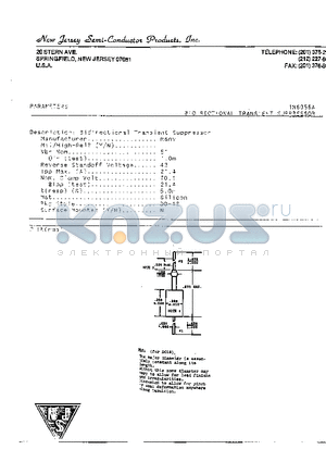 1N6056A datasheet - BIDIRECTIONAL TRANSIENT SUPPRESSOR