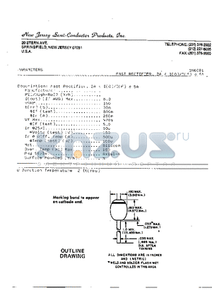 1N6081 datasheet - FAST RECTIFIER, 2A < I(O) / I(F) s 5A