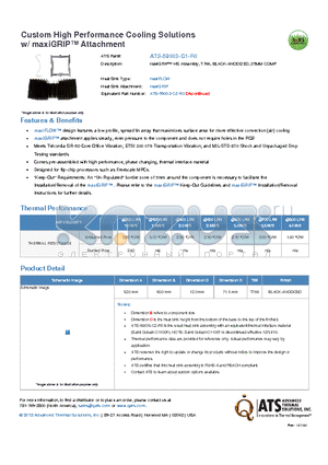 ATS-59003-C1-R0 datasheet - maxiGRIP HS Assembly, T766, BLACK-ANODIZED, 25MM COMP