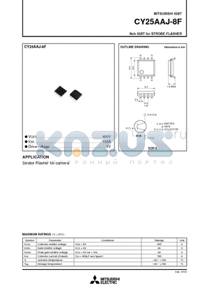 CY25AAJ-8F datasheet - Nch IGBT for STROBE FLASHER