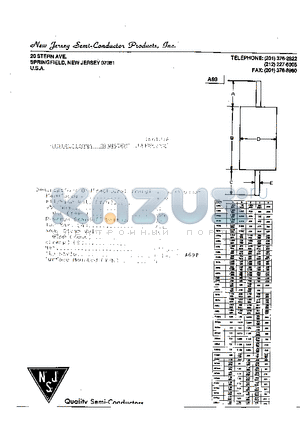 1N6123A datasheet - BIDIRECTIONAL TRANSIENT SUPPRESSOR