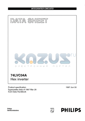 74LVC04A datasheet - Hex inverter