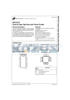 54FCT377 datasheet - Octal D-Type Flip-Flop with Clock Enable