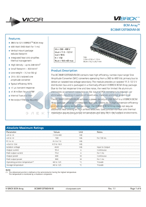 BC384R120T060VM-00 datasheet - BCM Array