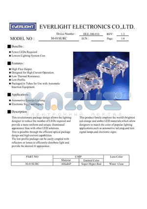 DLE-300-010 datasheet - AUTOMOTIVE EXTERIOR LIGHTING