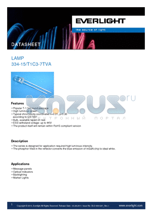 DLE-0001287 datasheet - Popular T-1 3/4 round package