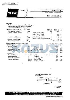 DLN10E datasheet - Low-loss Rectifier