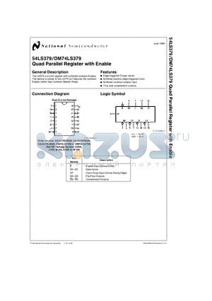 54LS379 datasheet - Quad Parallel Register with Enable