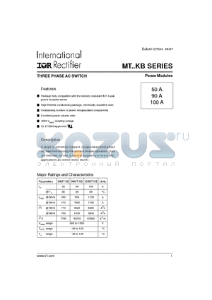 54MTKB datasheet - THREE PHASE AC SWITCH