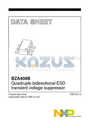 BZA408B datasheet - Quadruple bidirectional ESD transient voltage suppressor