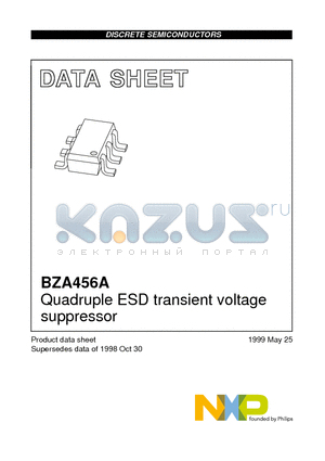 BZA456A datasheet - Quadruple ESD transient voltage suppressor