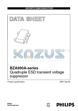 BZA900A datasheet - Quadruple ESD transient voltage suppressor