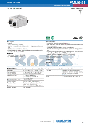 5500.2036 datasheet - AC Filter Cost Optimized