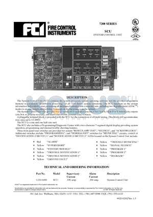 1120-0469 datasheet - System Control Unit