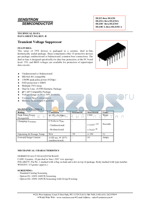 DLZ12A datasheet - Transient Voltage Suppressor