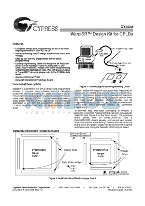 CY3620 datasheet - Design Kit for CPLDs