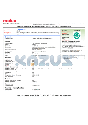 1120080014 datasheet - Hand Held Digital NetMeter for DeviceNet, Powermonitor, Term. Resistor and carrying case