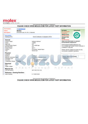 1120270014 datasheet - DeviceNet card, PC/104, 2 channels