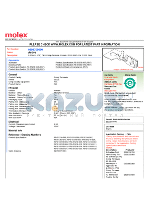 0593708000 datasheet - 2.00mm (.079