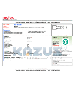 0594630000 datasheet - 1.25mm (.049