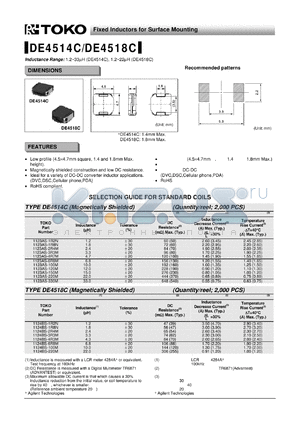 1123AS-150M datasheet - Fixed Inductors for Surface Mounting