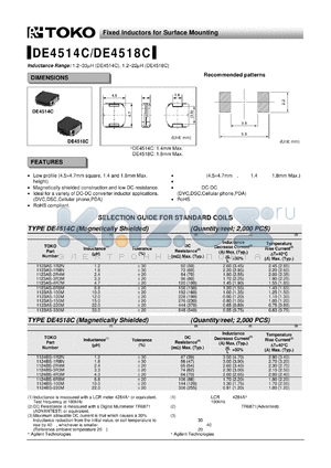 1123AS-1R2N datasheet - Fixed Inductors for Surface Mounting