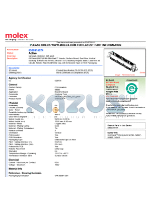 55091-0974 datasheet - 0.635mm (.025