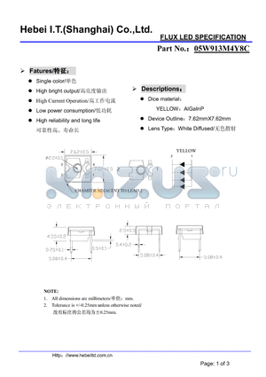 05W913M4Y8C datasheet - FLUX LED