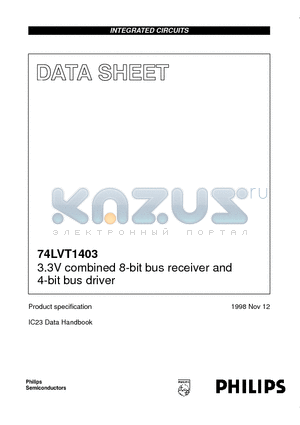 74LVT1403 datasheet - 3.3V combined 8-bit bus receiver and 4-bit bus driver