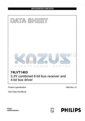 74LVT1403DR datasheet - 3.3V combined 8-bit bus receiver and 4-bit bus driver