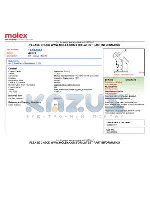 11390034 datasheet - IDT - Manual - Tool Kit