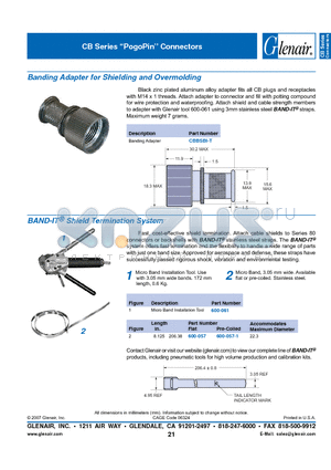 CBBSPG7-T datasheet - CB Series PogoPin Connectors