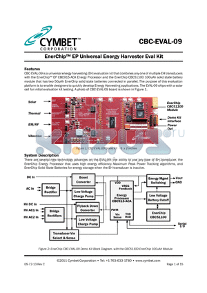 CBC050-M8C datasheet - EnerChip EP Universal Energy Harvester Eval Kit