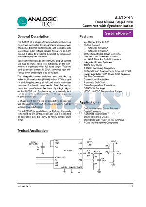 CBC2016T datasheet - Dual 600mA Step-Down Converter with Synchronization