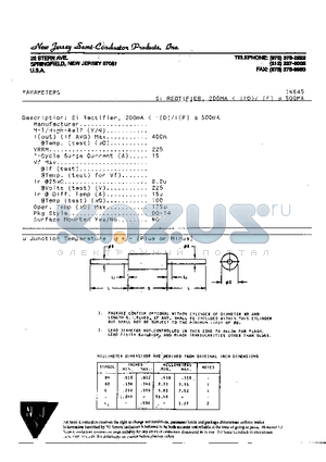 1N645 datasheet - Si Rectifier